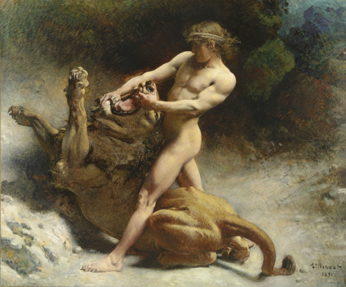 hadrian6:Samson’s Youth. 1891.  Leon Joseph