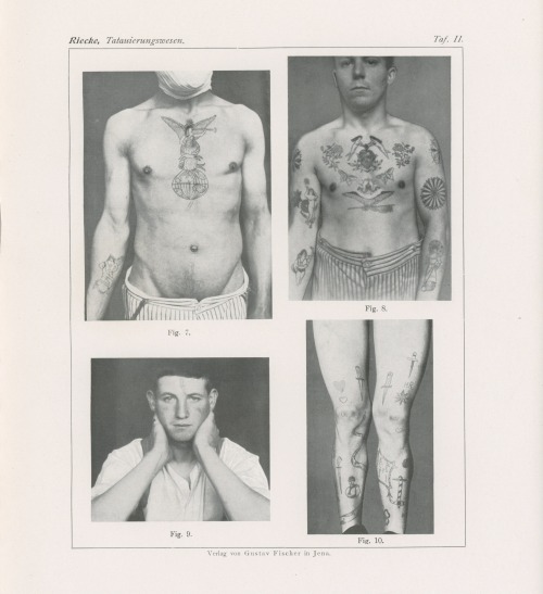 The DL Rare (Tattoo) Book of the Day: details from Erhard Riecke’s essential 1925 work Da