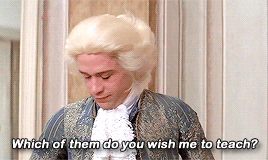 martin-mcdonaghs:Tom Hulce as Wolfgang Amadeus Mozart in Amadeus (1984) I am fed to the teeth with e