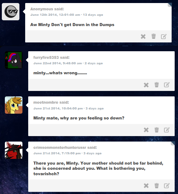askshinytheslime:  Minty: Also mom coming…? okay.. Grandma can i have some milk..?