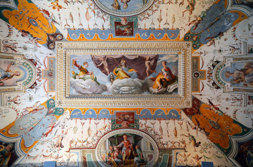 historyfilia:Fresco of Nobility room in Villa d'Este (Tivoli, Italy)