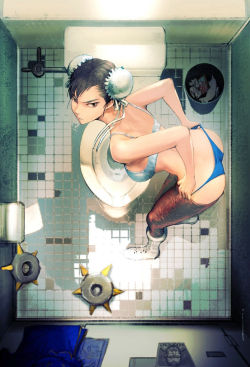 Cavalier-Renegade: Endofsummer09:  Chun-Li ~Street Fighter~    Ceiling Vega Is Watching