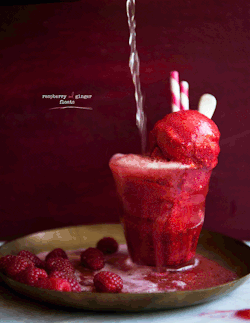 E-D-I-B-L-E:  Raspberry Sorbet And Ginger Beer Floats | Recipe From Desserts For