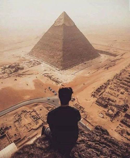 View of the Pyramid of Khafre, Egypt