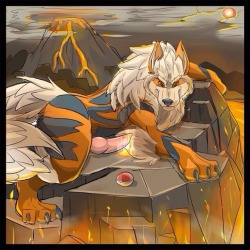 bradleythefurry:  theyiffer:  The Fire-Spinning Arcanine~ for anon!  I would turn bottem for him anyday 