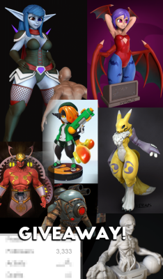 xdraws:    A giant thank you to everyone! So, I said I would do a thing once I hit a round number, so here it is!What you’re getting:A model, full body, not a physical product, but a digital rendering of your character.  See examples in the my art