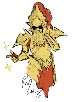 flabbergastedpigeon: i dont think im capable of drawing ornstein seriously