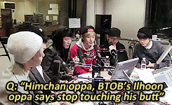 yasuis:  himchan and ilhoon’s butt 