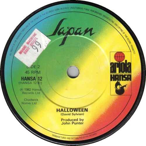 traderrock: Halloween songs: Sonic Youth, Ministry, Japan, and Siouxsie and the Banshees. Click to p