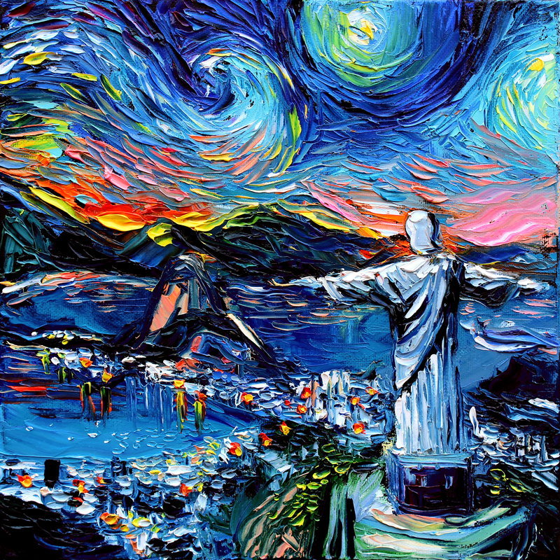 knightofleo:    Aja Apa-Soura van gogh never saw golden gate  van gogh never saw