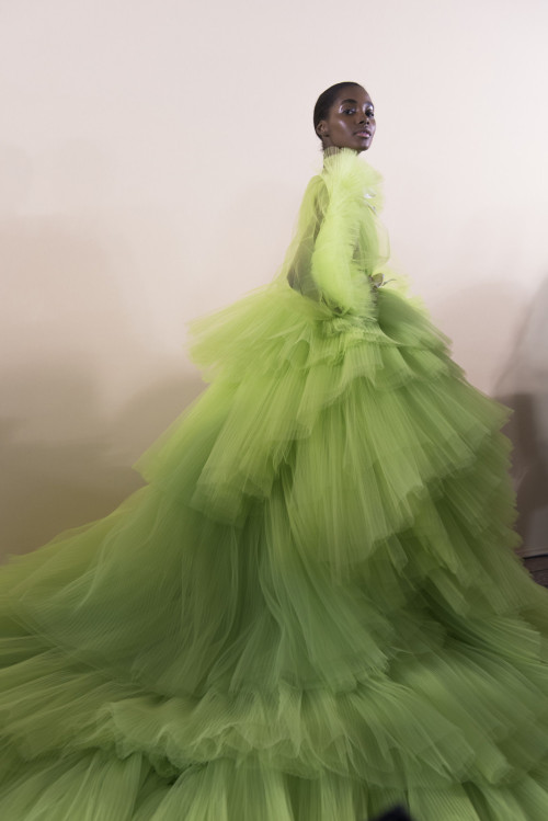 midnight-charm: Tami Williams backstage at Giambattista Valli Haute Couture Spring / Summer 2018