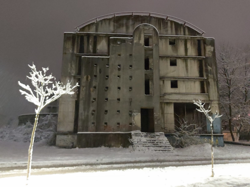 architectureofdoom: Abandoned building in the Bosnian city of Bihać