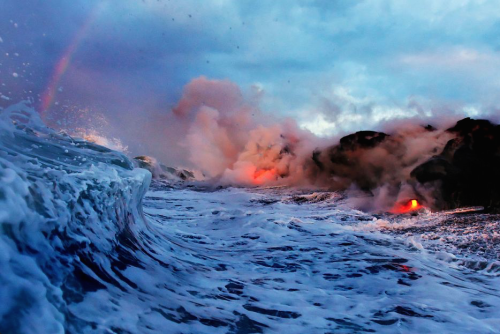 nubbsgalore:as previously illustrated in these posts, kilauea, a flat broad shield volcano, has been