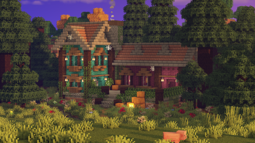 jupitess:Minecraft | Nether cabin in the woods