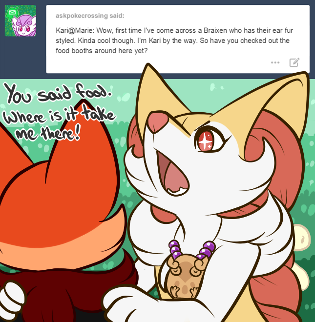 askmodelsylveon:  Marie: We can talk beauty tips on the way[ askpokecrossing ]  x3!