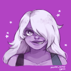 mintoreto:  doodles of Garnet and Amethyst * Q *