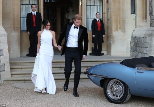 The Duke and Duchess of Sussex heading to their Wedding Reception at Frogmore House!Stella McCartney