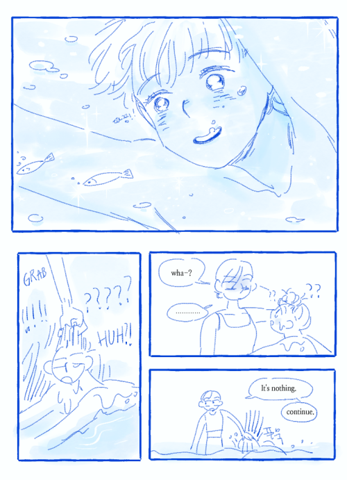 A short comic about Armin learning to swim with Annie