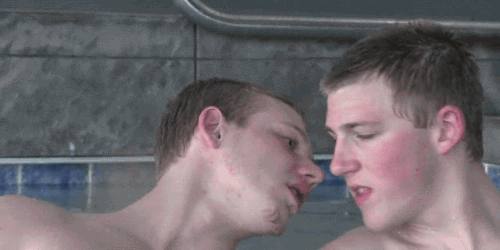 the-ejaculatorium:  As part of their summer jobs as lifeguards at the swim club,