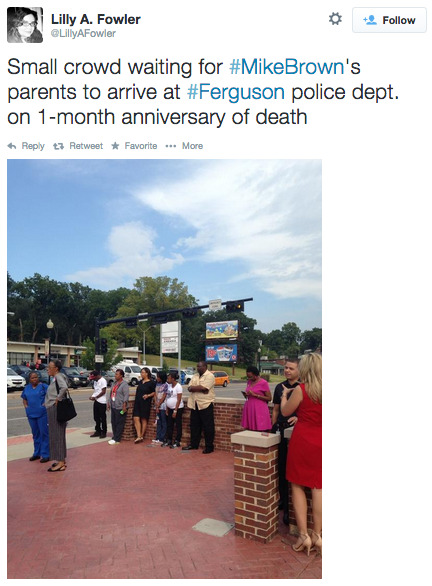 socialjusticekoolaid:  On the one-month anniversary of Michael Brown’s death, his