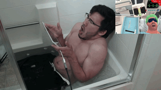 merkiplier:  Impossible Challenge: Ice Bath [x]  &ldquo;My bum bum is freezing!&rdquo;