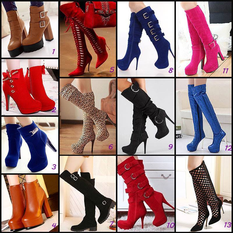 ideservenewshoesblog:  All-matched European Chunky Heel Boots - Ericdress - Brown