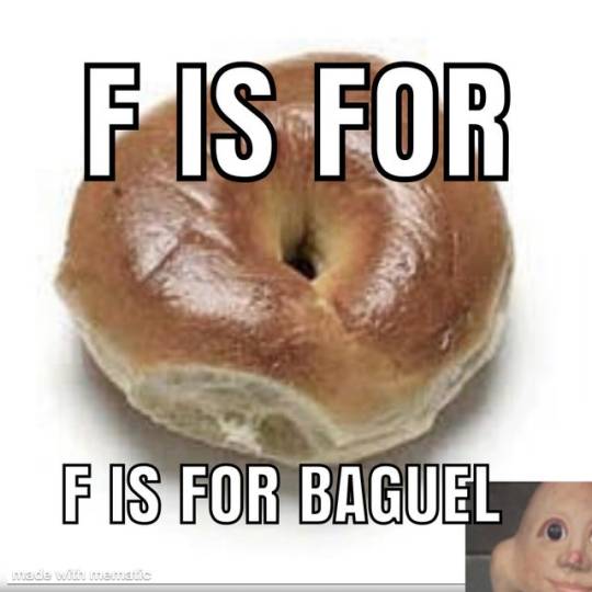 f is for