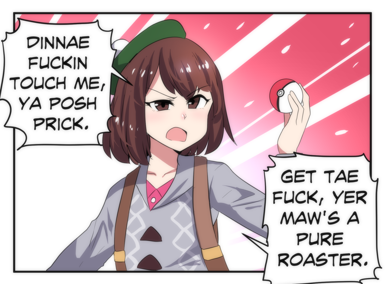 merryweather-comics:  Nessa meets a Scottish Pokemon Trainer (New Version)