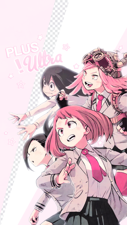 ochakko - BNHA girls phone backgrounds ♡→ requested by anon ｡* - ☆