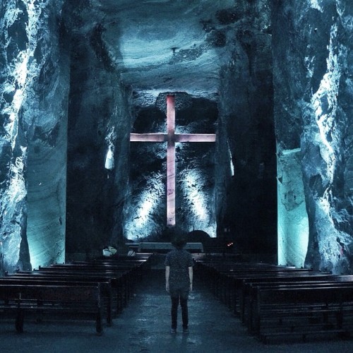 oregontopatagonia:  They decided to turn this salt mine into an underground cathedral. It is huge. S