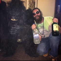 harleyplays:  Lots of celebrations will occur this Saturday in Montreal at Time for my birthday! Come have a drink! This gorilla may or may not be there… 