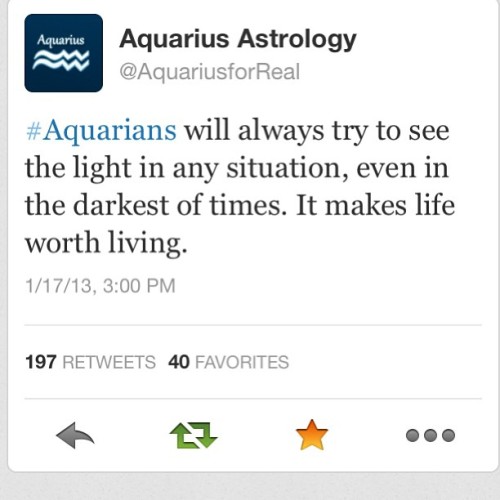 It’s why I’m so #positive♒ #aquarius