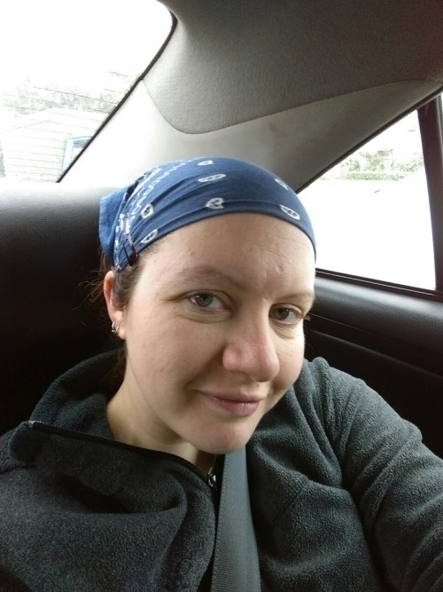 Veiled runner means lots of headbands and bandannas! Also, 10k new personal best!