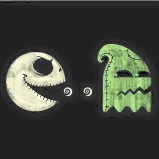 I’d LOVE to play this re-skinned Pac-Man!#nightmarebeforechristmas #Halloween #thisishalloween
