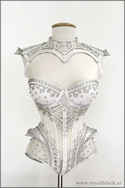 opulentdesigns:  Couture Outfit “The Crown Princess” “The Crown Princess” is a richly embroidered couture outfit, consisting of an underbust corset panty, a matching neck corset and strapless bra.The corset pieces are made from sheer strong mesh