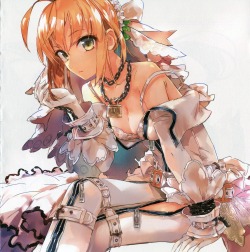 bleed through bra cleavage fate/extra fate/extra ccc fate/stay night ponkan 8 saber bride saber extra type-moon | #258497 | yande.re