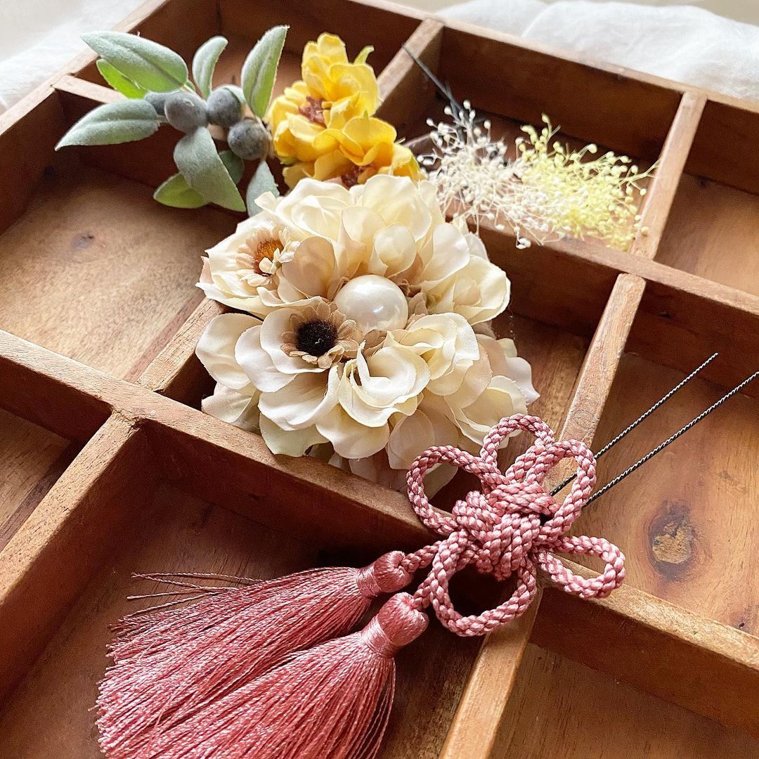 Espoir 七五三 髪飾り 手作り お花 和 リボン チクチク 手縫い 手芸 手芸部 Espoir 七五三 髪飾り 手作り お花 和 リボン チクチク 手縫い 手芸 手芸部