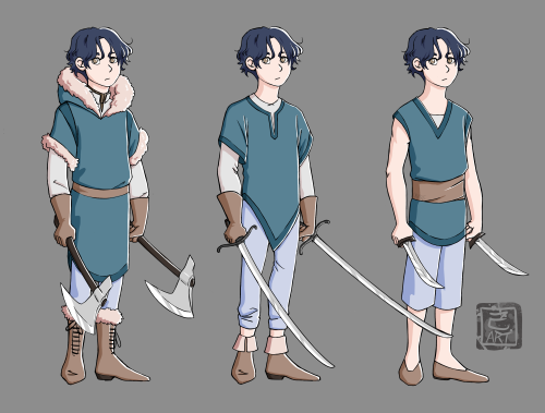 WormDrew up my Sylvix child from my fic “Homeward Sword”. Felix is trans, he named his son ‘Glenn’ b