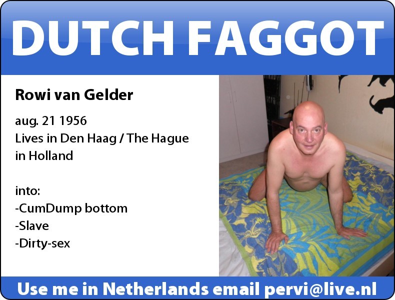 pervigay-in-holland:  PIC and BIG belly -slave Faggot wants to be famous. Please