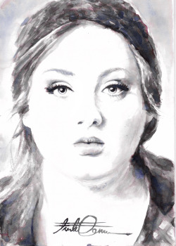 tomsacoolcat:  So i did this painting of Adele because Adele is the best and if you don’t like Adele you’re wrong.