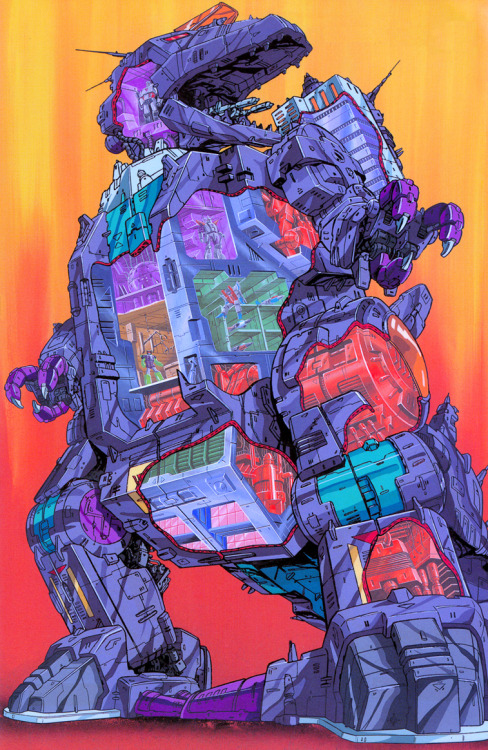 space-bridge-to-nowhere: Trypticon interior, from the September 1986 issue of TV Magazine. Right cli