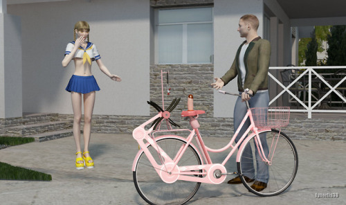 slaver-3d: Special bike for naughty daughters Brilliant invention.