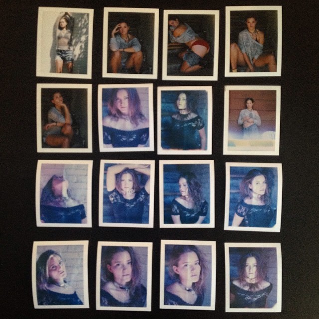 Polaroids of @ameagansample taken with a 4x5 with a polaroid 405 back 💕