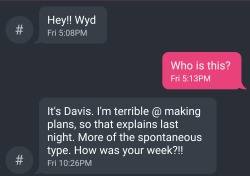 sugarspicemelanin:  I delete the numbers of no call no shows and don’t think twice about it. Time is money. I could’ve set ANOTHER POT date up. I’m suprised that he even responded back. Usually it stops at “who is this?” because their egos are