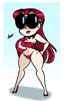 akbdrawsstuff:  Major Dr. Ghastly: Swimsuit edition  