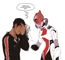 bottleshark:  No one wants to know the noise I made when Mordin asked if I was into him.  