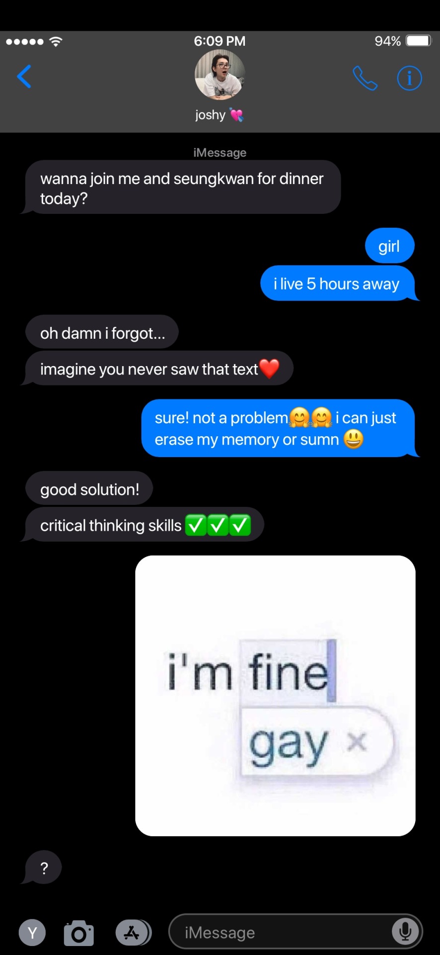 Bf Texts With Seventeen! Hyung Line