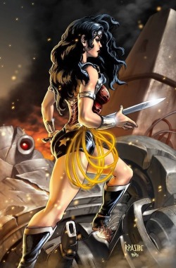 super-hero-center:  Wonderwoman (colored) by ~grandizer05 