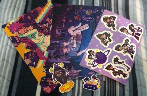 The oumota zine team is happy to announce our next arrivals! Our stickers have arrived! They and the