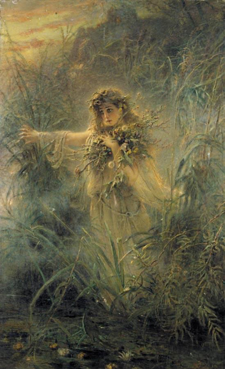 Ophelia, Konstantin MakovskySize: 136x221 cmMedium: oil, canvas